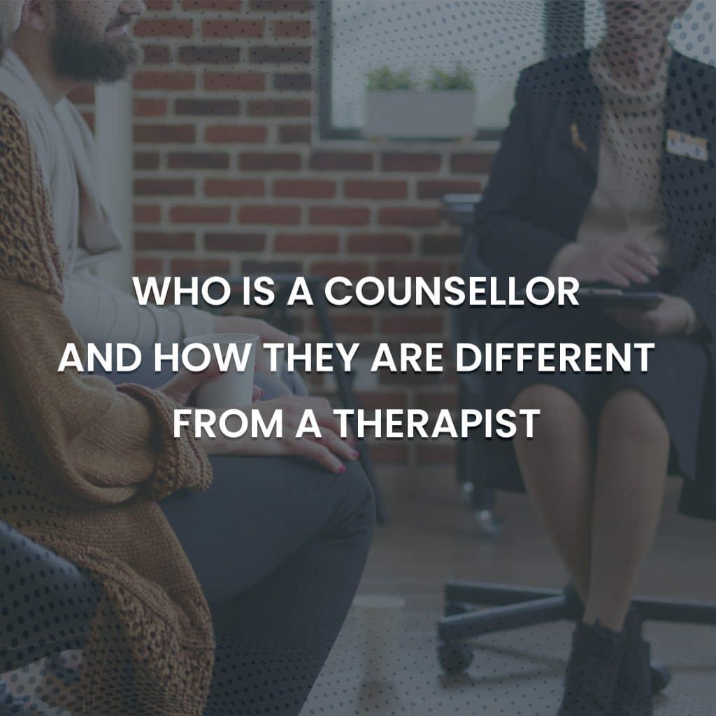 Difference between counsellor and therapist